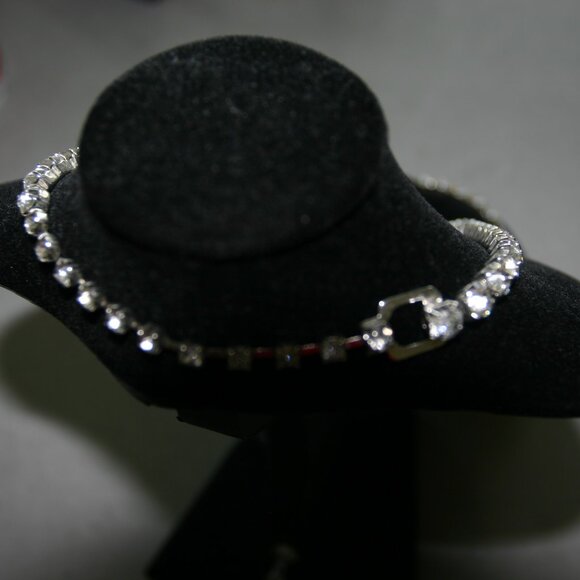 2 pcs - RARE vintage Eisenberg Ice crescent moon necklace AND bracelet - Picture 3 of 6